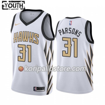 Atlanta Hawks Chandler Parsons 31 Nike 2019-2020 Valkoinen City Edition Lasten Pelipaidat Swingman